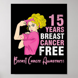 Poster Garota Sobrevivente Lutando 15 Anos Sem Cancer