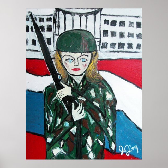 Poster Garota Soldado (Frente)