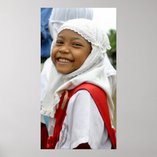 Póster Garota sorridente