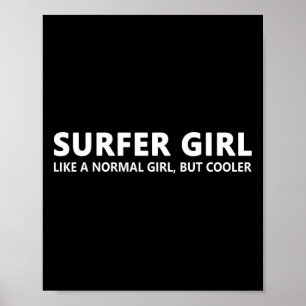 Poster Garota Surfista Garota Surfista Divertida Garota S