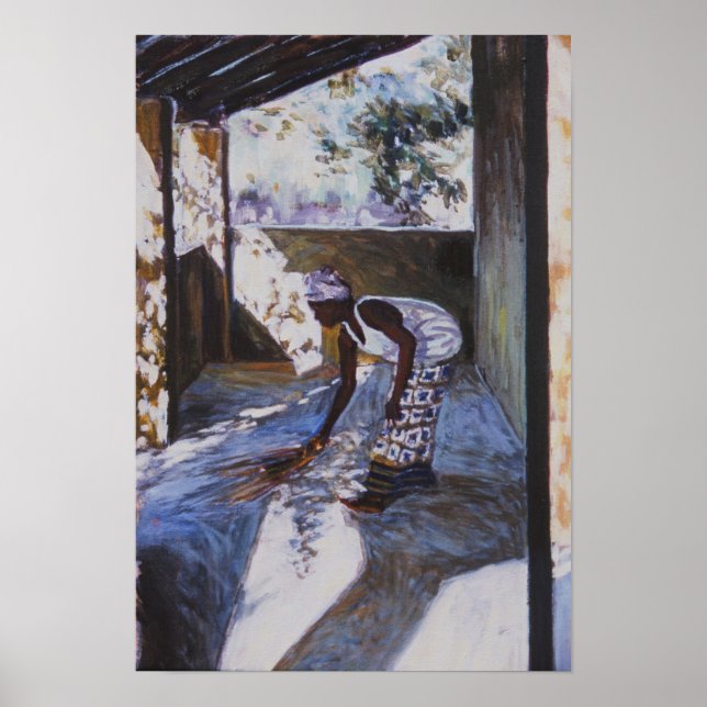 Póster Garota Varrendo I 2002 (Frente)