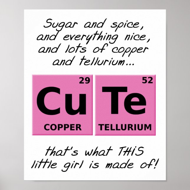 Póster Garotas CuTe Cartaz Engraçado (Frente)