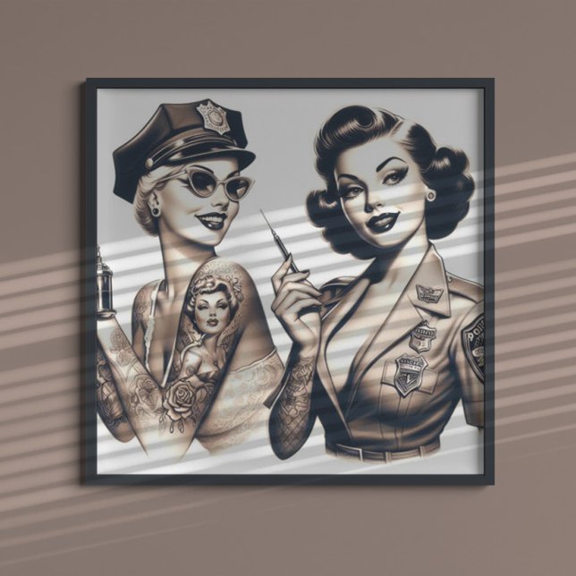 Poster Garotas da Polícia Tatuadas (Criador carregado)