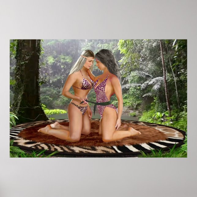 POSTER GAROTAS DA SELVA SE ENFRENTAM (Frente)