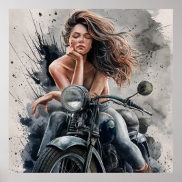 Poster Garotas de Moto