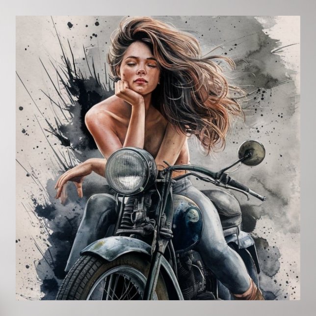 Poster Garotas de Moto (Frente)