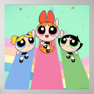 Poster Garotas do Powerpuff Voam Alto