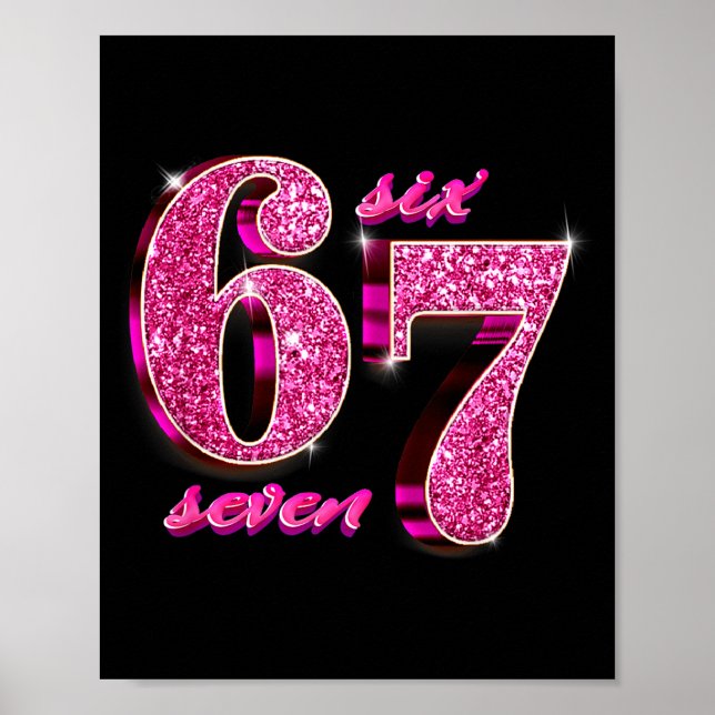 Poster Garotas Engraçadas Nk Coquette 67 Seis Sete Meme B (Frente)