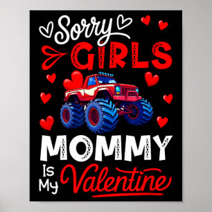 Poster Garotas Piada Engraçada Mamãe É Meu Monstro do Dia