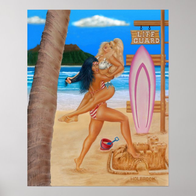 POSTER GAROTAS SURFISTAS EM LUTA (Frente)
