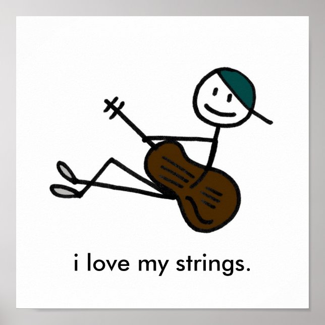 Poster Garoto acústico (Frente)