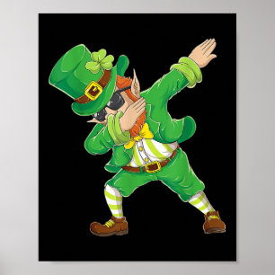 Poster Garoto De Camisa De Leprechaun, Abbing De Dia de S