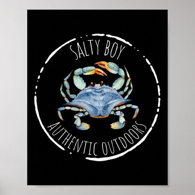 Poster Garoto Salgado Atitude Salgada Piada Pesca Carangu (Frente)