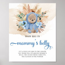 Poster Garoto tropical Urso Teddy Como é grande a barriga