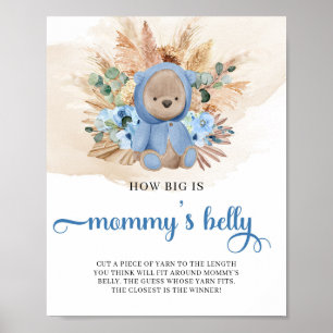 Poster Garoto tropical Urso Teddy Como é grande a barriga