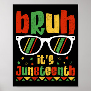 Poster Garotos Adolescentes Meninos Homens Juneteenth Bru