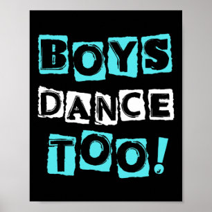 Poster Garotos Dançam Para Dancer de Balé de Toque de Fon
