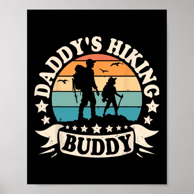 Poster Garotos De Pai Buddy Hiker De pai Para Fathe (Frente)