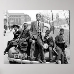 Poster Garotos do Southside Chicago, 1941. Foto Antiga