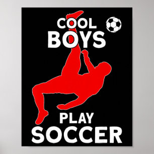 Poster Garotos Legais Jogam Futebol 