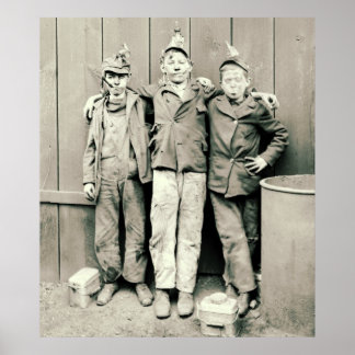 Póster Garotos Quebradores de Carvão 1900
