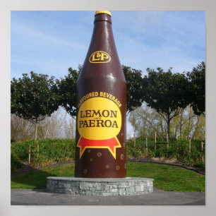 Poster Garrafa de L&P, Paeroa