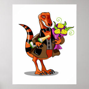 Poster Garrafa raptor De Vinho Espumante E Flores