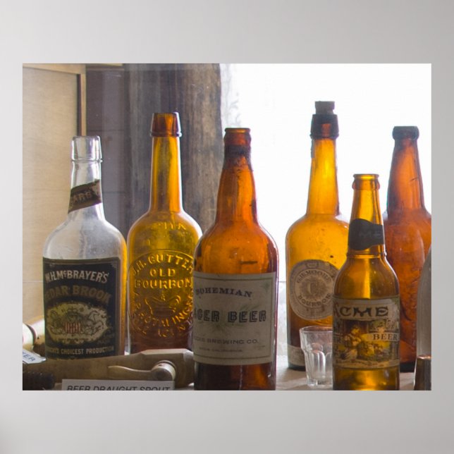 Poster Garrafas Anticas de Bodie (Frente)