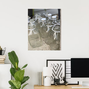 Poster Garrafas de leite