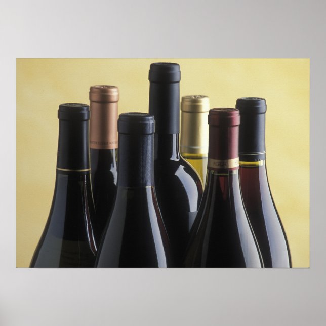 Póster garrafas de vinho (Frente)