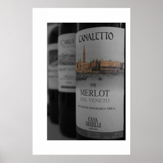 Poster Garrafas de vinho (canvas)