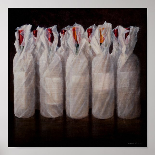 Póster Garrafas de vinho molhadas 2010 (Frente)