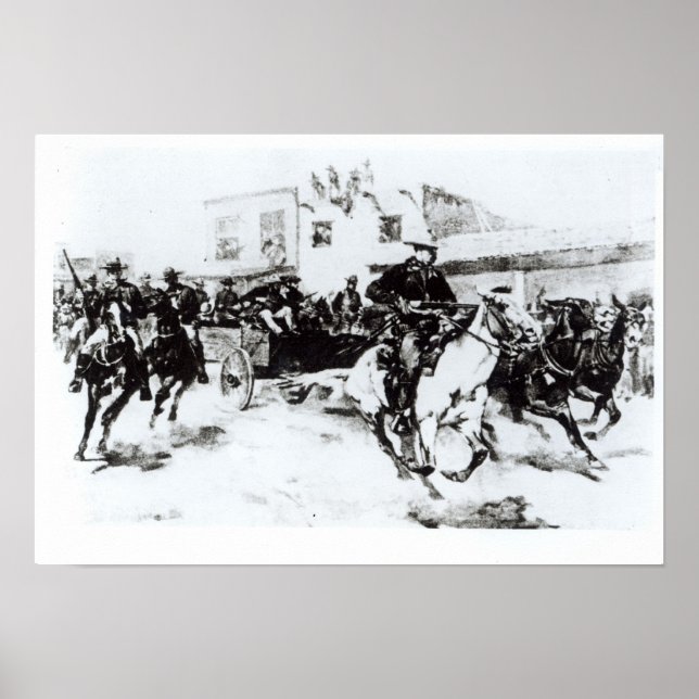 Póster Garret traz Billy the Kid, 1880 (Frente)