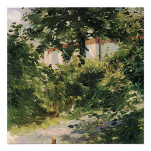 Póster Gartenweg em Rueil Edouard Manet