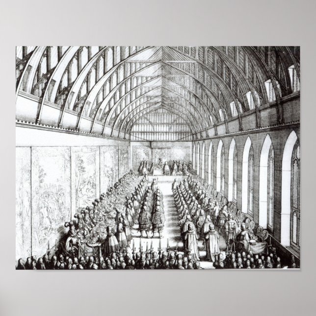 Poster Garter Banquete o Soberano e os Cavaleiros (Frente)