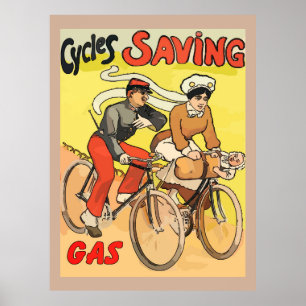 Póster Gás de poupança de ciclos de colheita