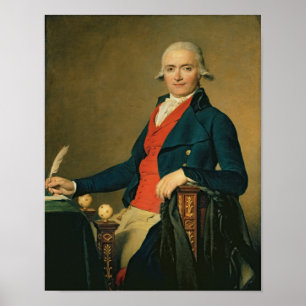 Póster Gaspard Meyer ou homem no Waistcoat vermelho