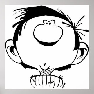 Poster Gaston Lagaffe Guust Flater Gomer Goof por Seppe M