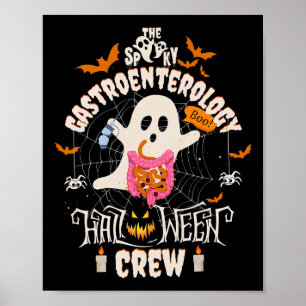 Poster Gastroenterologia Spooky Halloween Crew Endo Tech 