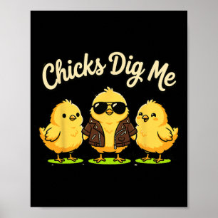 Poster Gatas Me Acham Engraçado Por Gatas Solteiras Retro