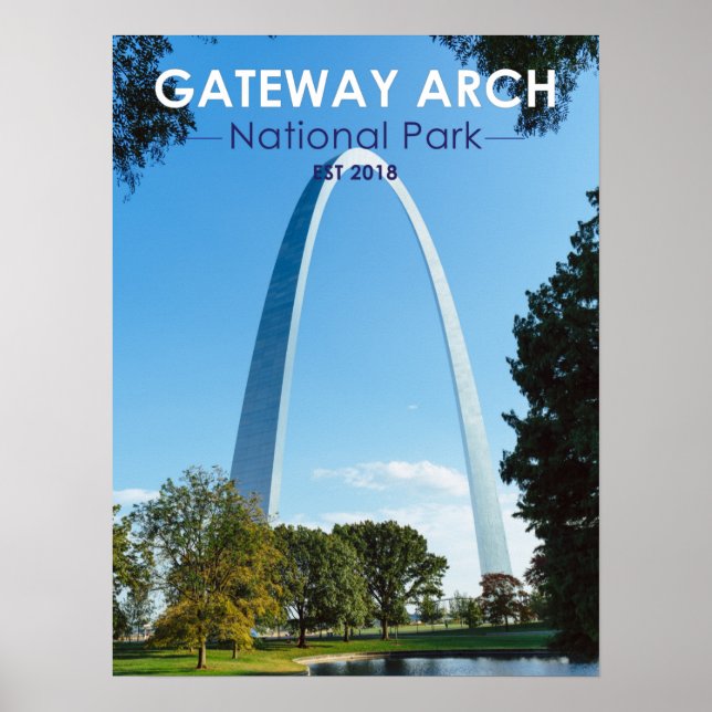 Poster Gateway Arch National Park Missouri (Frente)