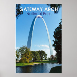 Poster Gateway Arch National Park Missouri