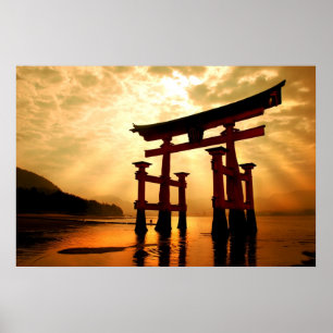 Póster Gateway de Excelente em Miyajima