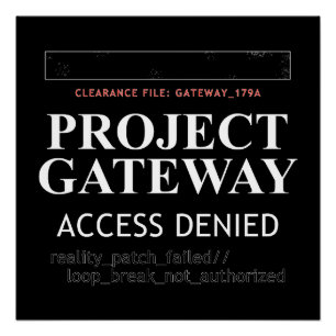 Póster Gateway do Projeto - ACESSO NEGADO - Falha de Real