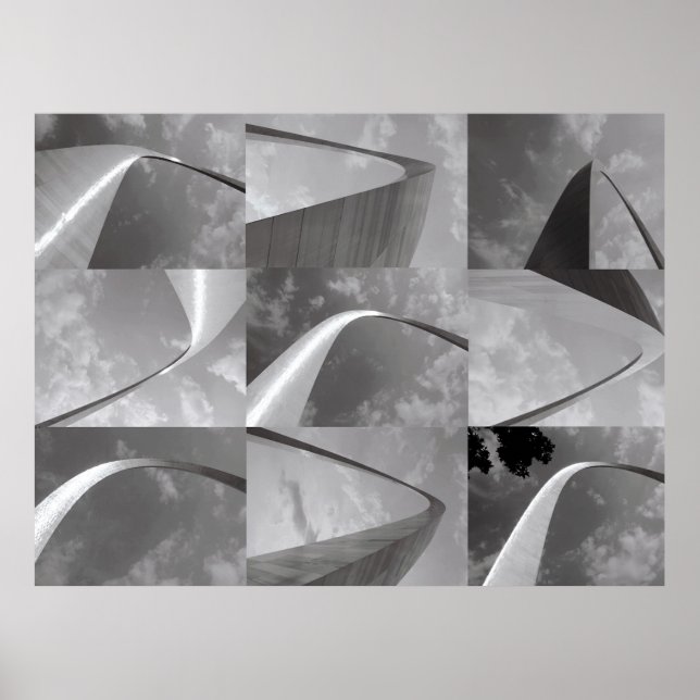 Póster Gateway famoso para o oeste da Rua Louis Arch (Frente)