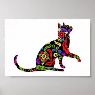 Póster Gatinho colorido 2