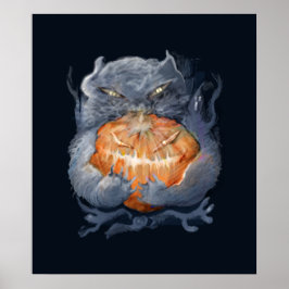 Poster ** gatinho com abóbora **