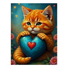 Póster Gatinho de amor