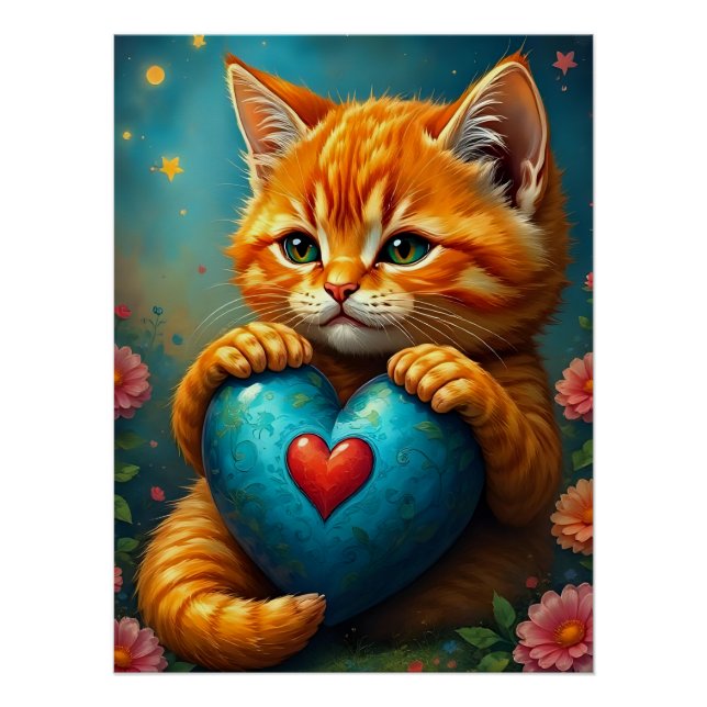 Póster Gatinho de amor (Frente)