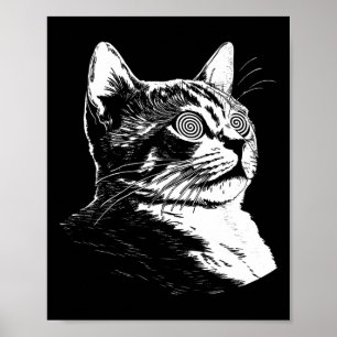 Poster Gatinho de Ilusão de Cachorro Psicodélico do Edm T